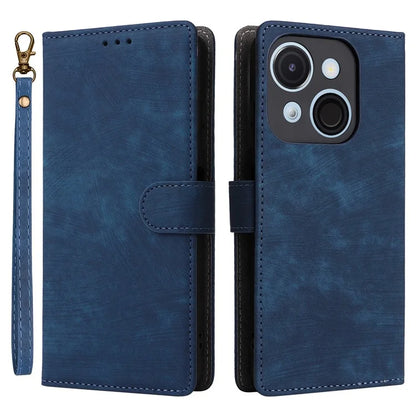 For itel A50C A669L Wallet Case RFID Blocking PU Leather Cover Stand View