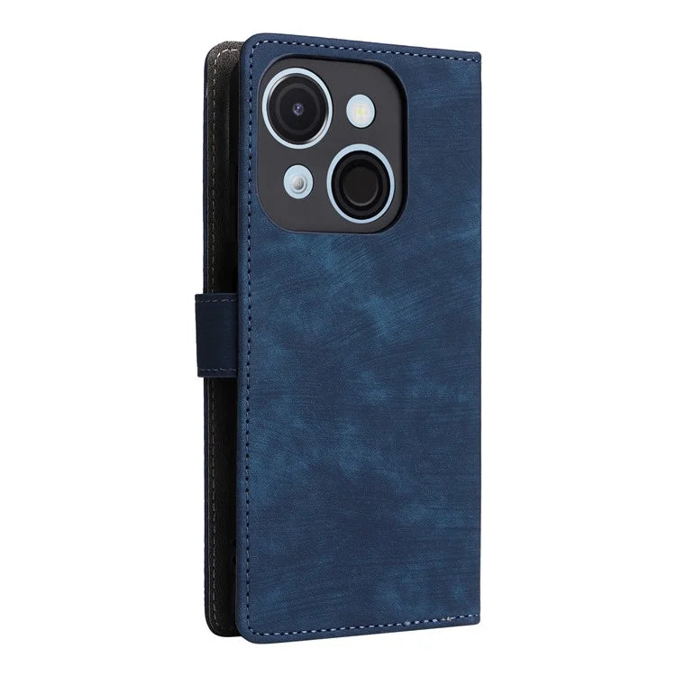 For itel A50C A669L Wallet Case RFID Blocking PU Leather Cover Stand View