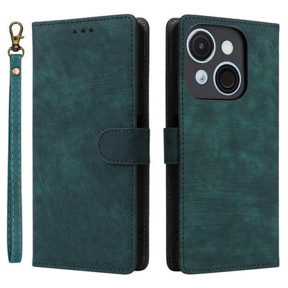 For itel A50C A669L Wallet Case RFID Blocking PU Leather Cover Stand View