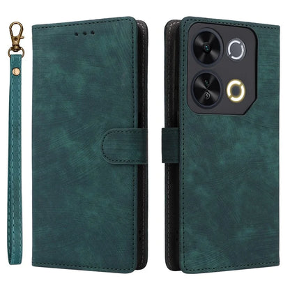 For itel P65 P671L Wallet Case RFID Blocking PU Leather Cover Stand View