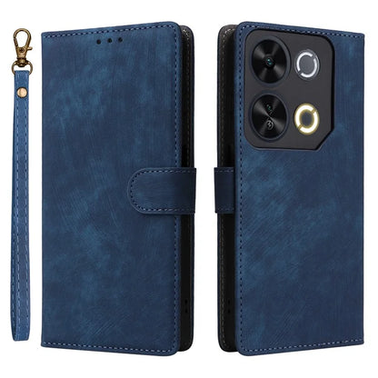 For itel P65 P671L Wallet Case RFID Blocking PU Leather Cover Stand View