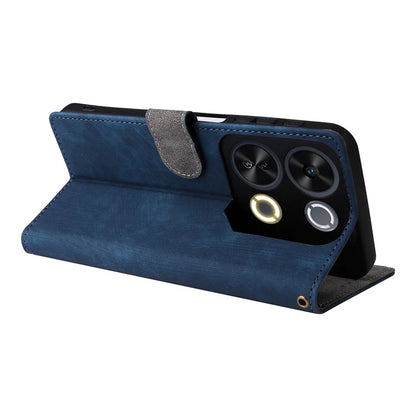 For itel P65 P671L Wallet Case RFID Blocking PU Leather Cover Stand View