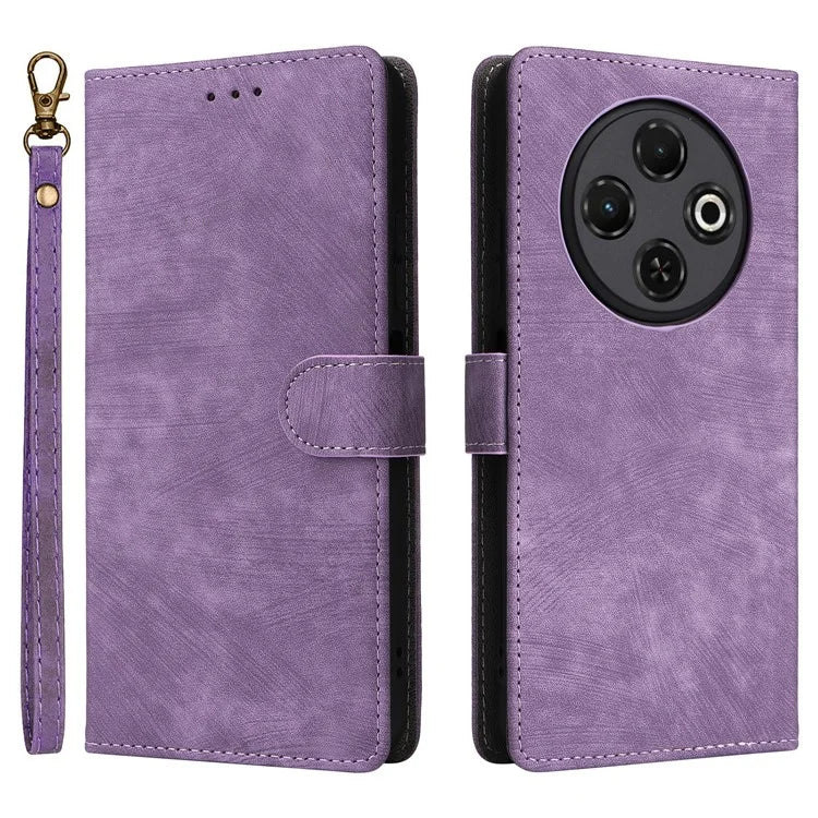 For TECNO Spark 30C kL5n Wallet Case RFID Blocking PU Leather Cover Stand View