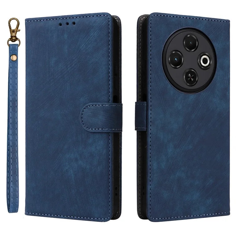 For TECNO Spark 30C kL5n Wallet Case RFID Blocking PU Leather Cover Stand View