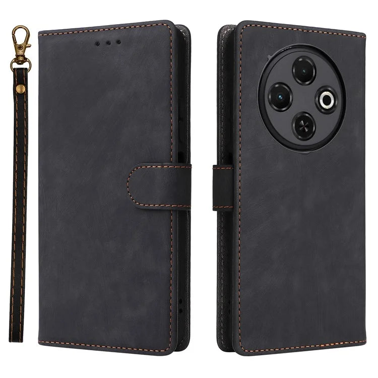 For TECNO Spark 30C kL5n Wallet Case RFID Blocking PU Leather Cover Stand View