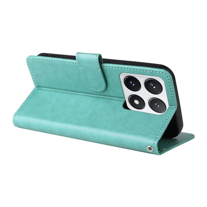 For Xiaomi 14T Pro Leather Case Butterfly Floral Imprint Wallet Stand Cover