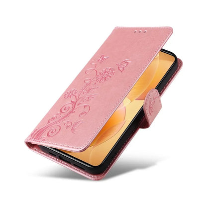 For Xiaomi 14T Pro Leather Case Butterfly Floral Imprint Wallet Stand Cover