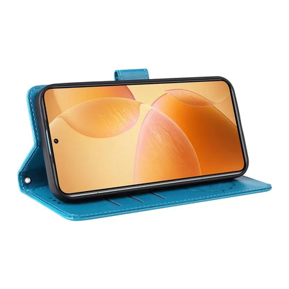 For Xiaomi 14T Pro Leather Case Butterfly Floral Imprint Wallet Stand Cover