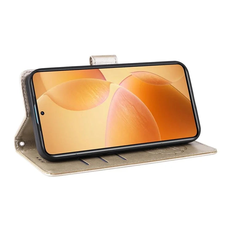 For Xiaomi 14T Pro Leather Case Butterfly Floral Imprint Wallet Stand Cover