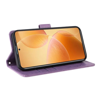 For Xiaomi 14T Pro Leather Case Butterfly Floral Imprint Wallet Stand Cover