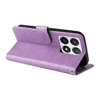 For Xiaomi 14T Pro Leather Case Butterfly Floral Imprint Wallet Stand Cover