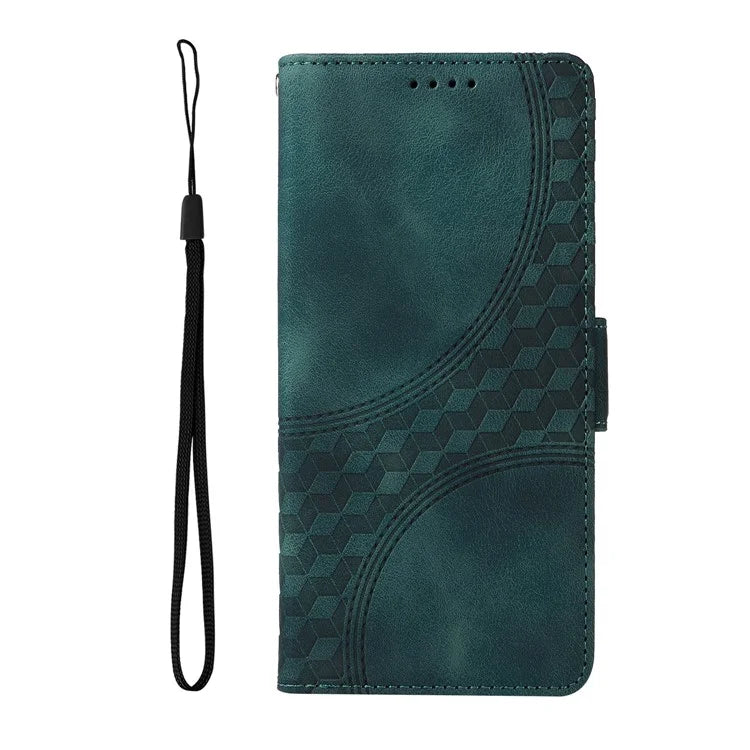 For Xiaomi 14T Pro Case PU Leather Phone Cover Rhombus Starry Imprinted