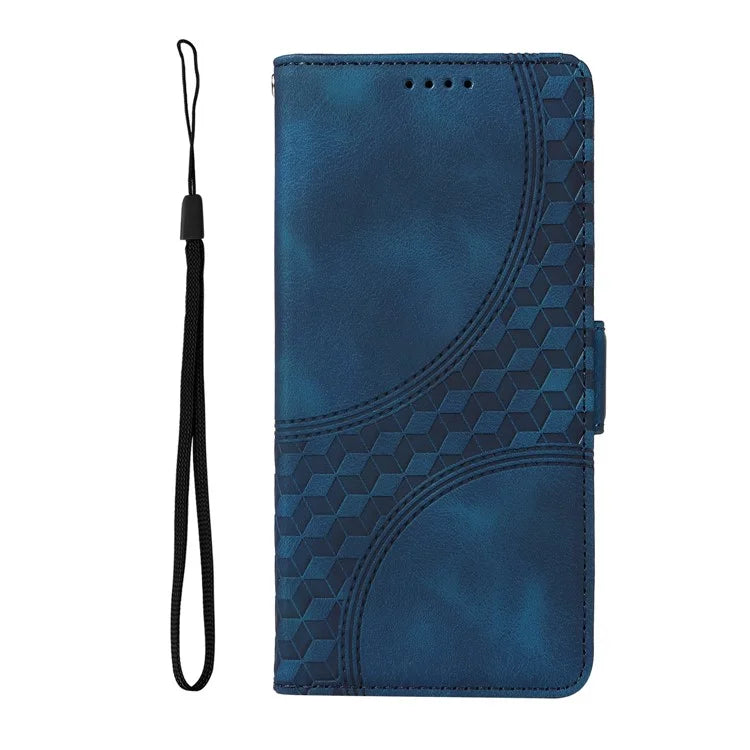 For Xiaomi 14T Pro Case PU Leather Phone Cover Rhombus Starry Imprinted