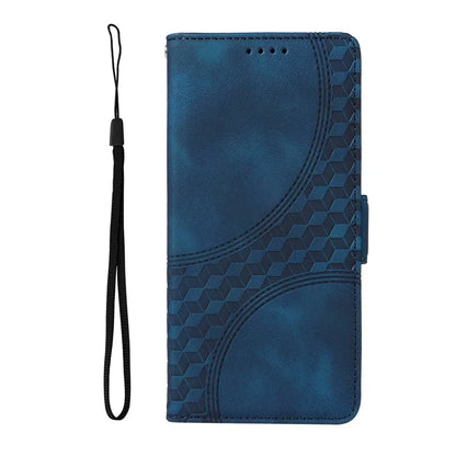 For Xiaomi 14T Pro Case PU Leather Phone Cover Rhombus Starry Imprinted