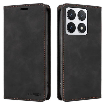BETOPNICE 003 For Xiaomi 14T Pro Wallet Case Leather Phone Cover with Stand