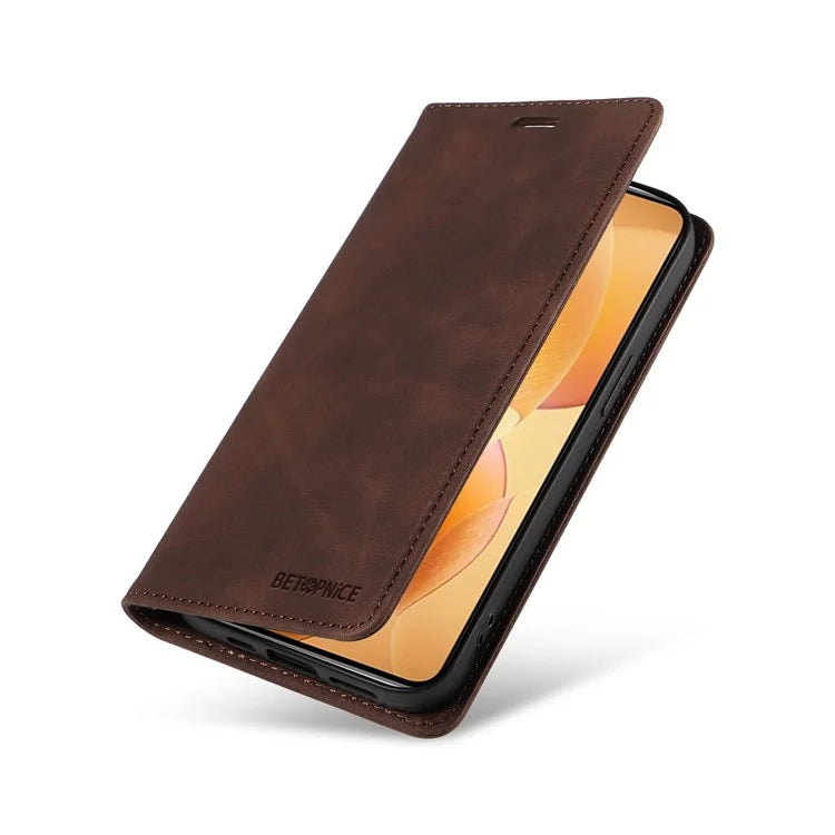 BETOPNICE 003 For Xiaomi 14T Pro Wallet Case Leather Phone Cover with Stand