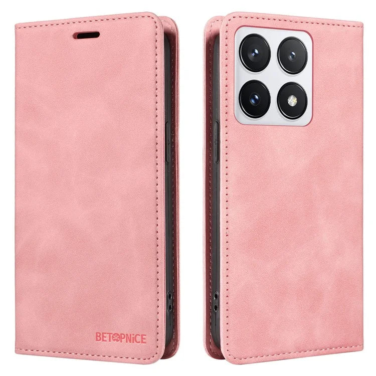 BETOPNICE 003 For Xiaomi 14T Pro Wallet Case Leather Phone Cover with Stand