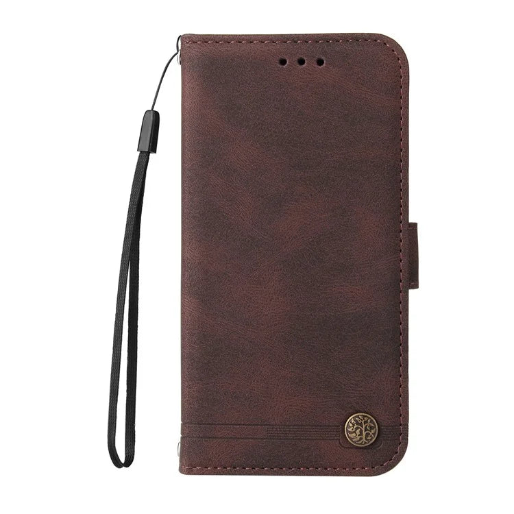 For Xiaomi 14T Pro Wallet Case Skin-Touch Leather Phone Cover Tree Pattern Hardware