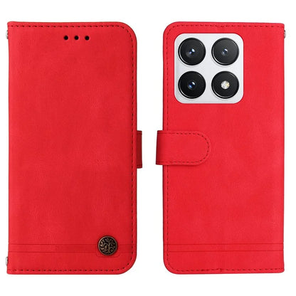 For Xiaomi 14T Pro Wallet Case Skin-Touch Leather Phone Cover Tree Pattern Hardware