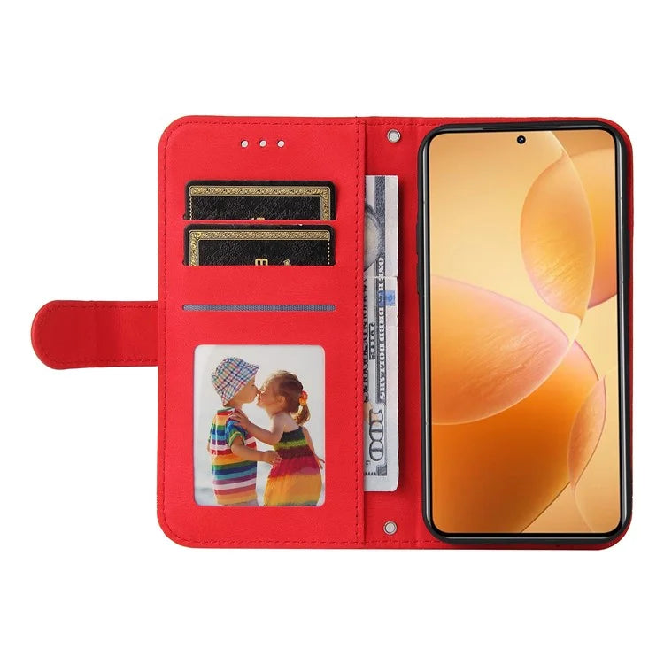 For Xiaomi 14T Pro Wallet Case Skin-Touch Leather Phone Cover Tree Pattern Hardware