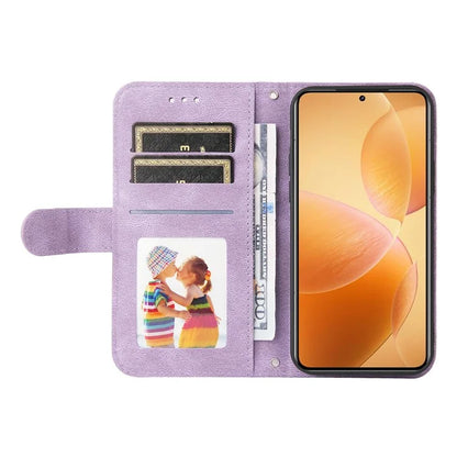 For Xiaomi 14T Pro Wallet Case Skin-Touch Leather Phone Cover Tree Pattern Hardware