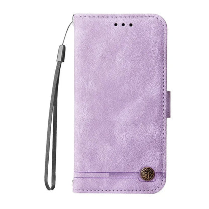 For Xiaomi 14T Pro Wallet Case Skin-Touch Leather Phone Cover Tree Pattern Hardware