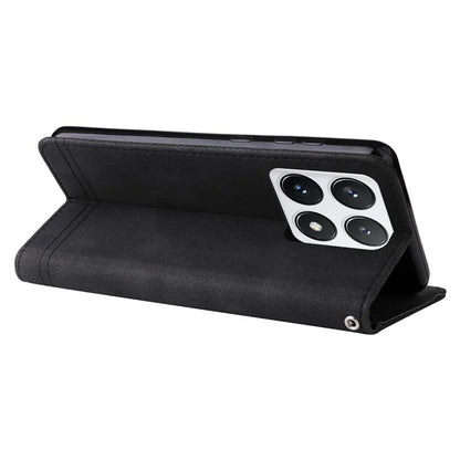 For Xiaomi 14T Pro Wallet Case Skin-Touch Leather Phone Cover Tree Pattern Hardware