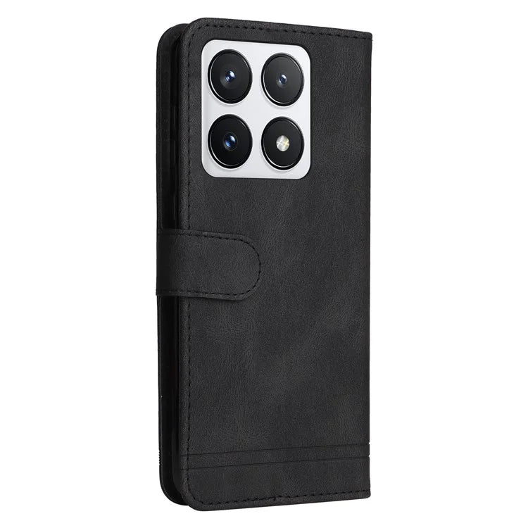For Xiaomi 14T Pro Wallet Case Skin-Touch Leather Phone Cover Tree Pattern Hardware