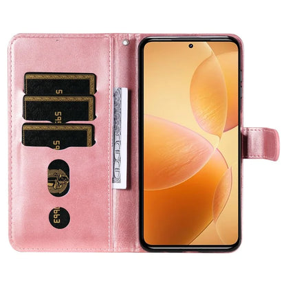 For Xiaomi 14T Pro Case Zipper Wallet Calf Texture PU Leather Phone Cover