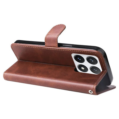 For Xiaomi 14T Pro Case Zipper Wallet Calf Texture PU Leather Phone Cover