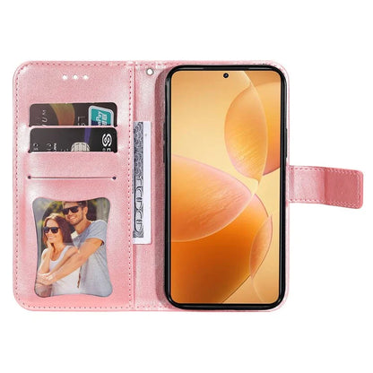 For Xiaomi 14T Pro Case PU Leather Wallet Floral Phone Cover Stand View
