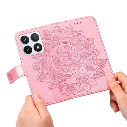 For Xiaomi 14T Pro Case PU Leather Wallet Floral Phone Cover Stand View