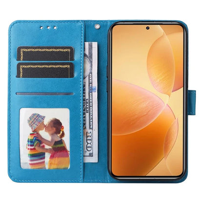 For Xiaomi 14T Pro Case Sunflower Imprint Leather Wallet Phone Cover