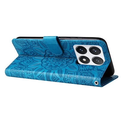 For Xiaomi 14T Pro Case Sunflower Imprint Leather Wallet Phone Cover