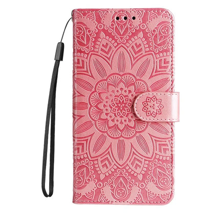 For Xiaomi 14T Pro Case Sunflower Imprint Leather Wallet Phone Cover