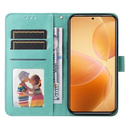 For Xiaomi 14T Pro Case Sunflower Imprint Leather Wallet Phone Cover