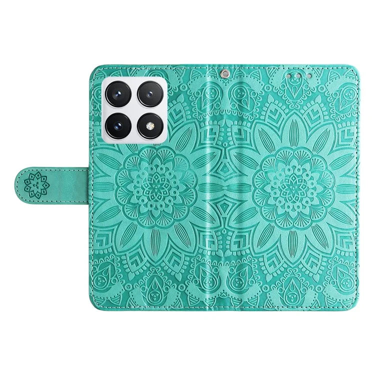 For Xiaomi 14T Pro Case Sunflower Imprint Leather Wallet Phone Cover