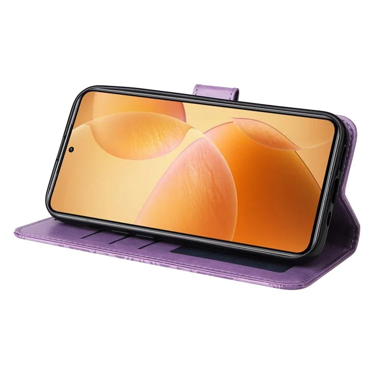 For Xiaomi 14T Pro Case Sunflower Imprint Leather Wallet Phone Cover
