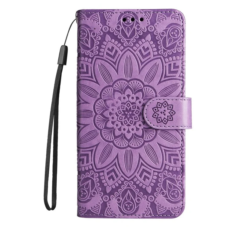 For Xiaomi 14T Pro Case Sunflower Imprint Leather Wallet Phone Cover