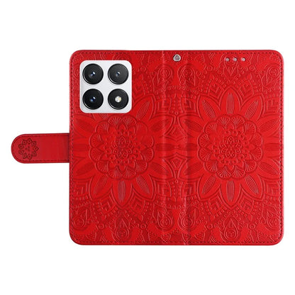 For Xiaomi 14T Pro Case Sunflower Imprint Leather Wallet Phone Cover