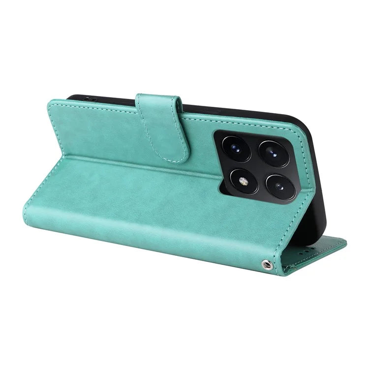 For Xiaomi 14T Leather Case Butterfly Floral Imprint Wallet Stand Cover