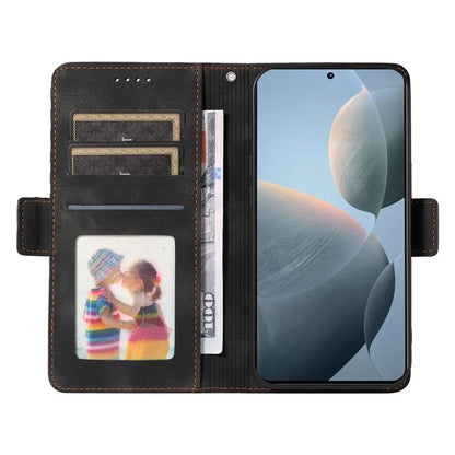 For Xiaomi 14T Case PU Leather Phone Cover Rhombus Starry Imprinted