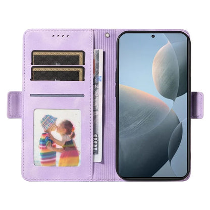 For Xiaomi 14T Case PU Leather Phone Cover Rhombus Starry Imprinted