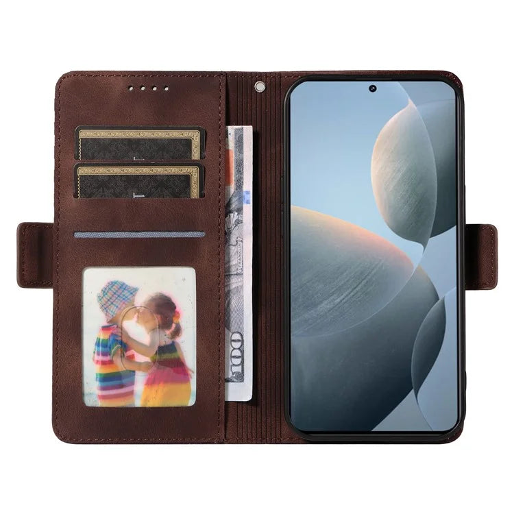 For Xiaomi 14T Case PU Leather Phone Cover Rhombus Starry Imprinted
