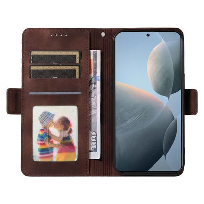 For Xiaomi 14T Case PU Leather Phone Cover Rhombus Starry Imprinted