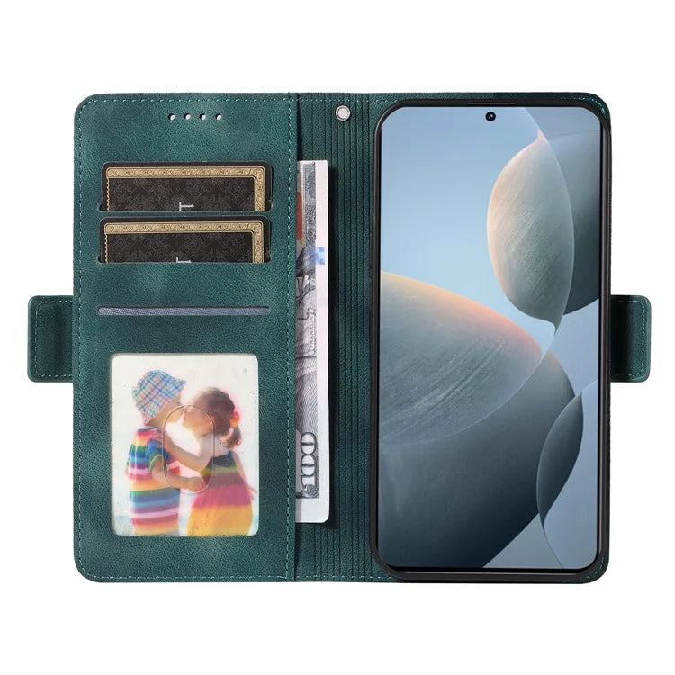 For Xiaomi 14T Case PU Leather Phone Cover Rhombus Starry Imprinted