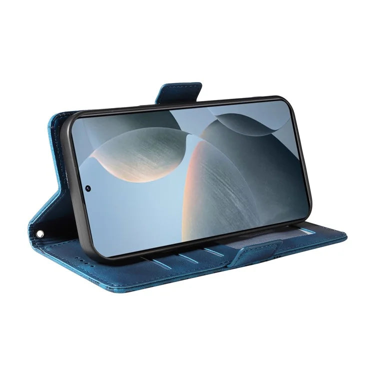 For Xiaomi 14T Case PU Leather Phone Cover Rhombus Starry Imprinted