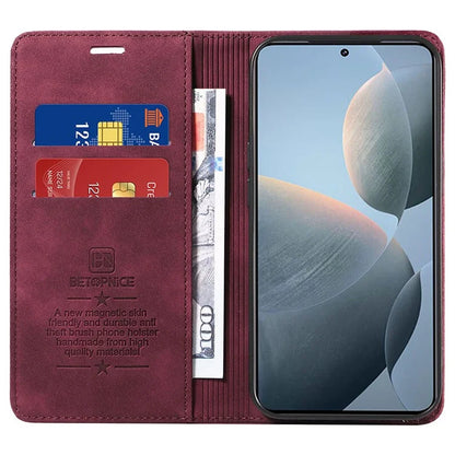 BETOPNICE 003 For Xiaomi 14T Wallet Case Leather Phone Cover with Stand