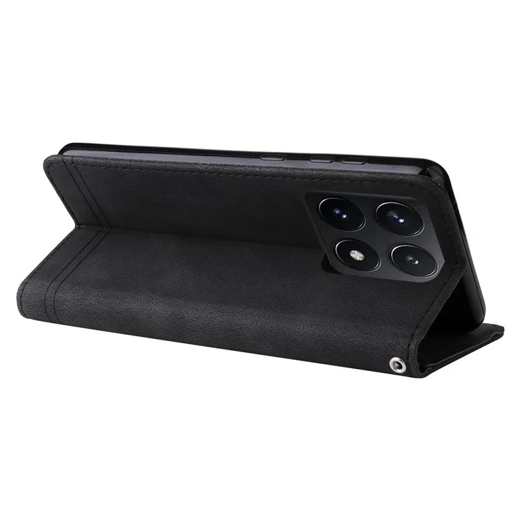 For Xiaomi 14T Wallet Case Skin-Touch Leather Phone Cover Tree Pattern Hardware