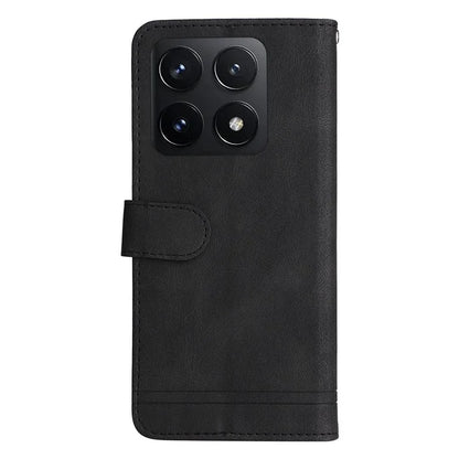 For Xiaomi 14T Wallet Case Skin-Touch Leather Phone Cover Tree Pattern Hardware